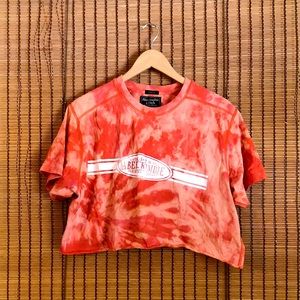 Abercrombie & Fitch Crop Tie-dye Tee Shirt
